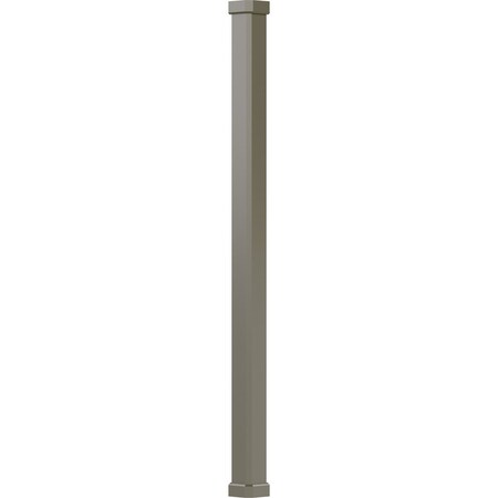 Ekena Millwork 6" x 8' Endura-Aluminum Craftsman Style Column Square Shaft (For Post Wrap Installation) Non-Tapered EA0608INPSGCRCR